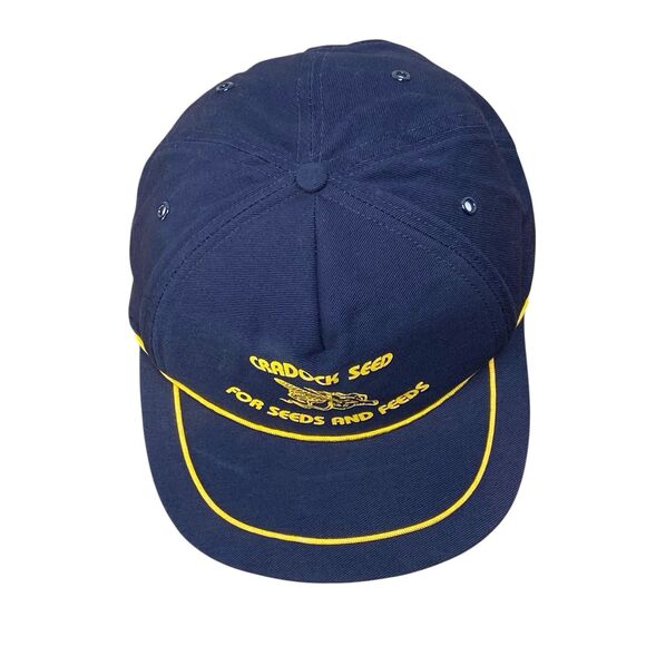 Vintage Cradock Seed Snapback Hat Rope Trim Unbranded Made in USA - Picture 4 of 7